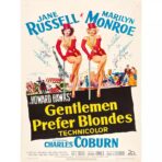 affiche film les hommes préfèrent les blondes