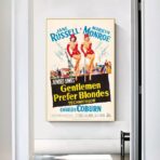 affiche film les hommes préfèrent les blondes