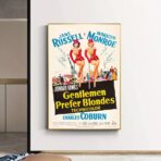 affiche film les hommes préfèrent les blondes