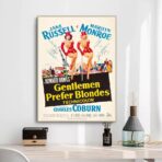 affiche film les hommes préfèrent les blondes