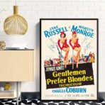 affiche film les hommes préfèrent les blondes