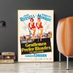 affiche film les hommes préfèrent les blondes