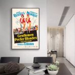 affiche film les hommes préfèrent les blondes