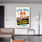 affiche film les hommes préfèrent les blondes