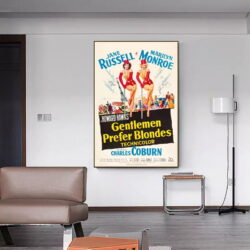 affiche film les hommes préfèrent les blondes