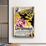 Affiche Film Les Oiseaux Hitchcock