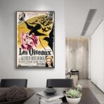 Affiche Film Les Oiseaux Hitchcock