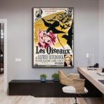 Affiche Film Les Oiseaux Hitchcock