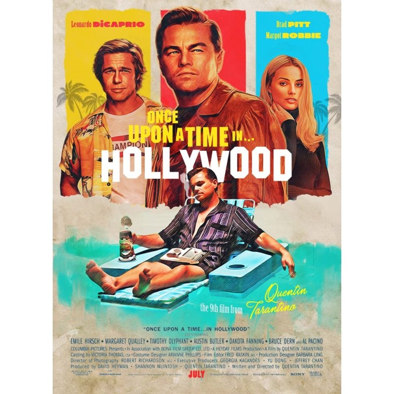 affiche-film-once-upon-a-time-in-hollywood affiche film once upon a time in hollywood