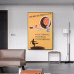 affiche football vintage