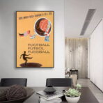 affiche football vintage