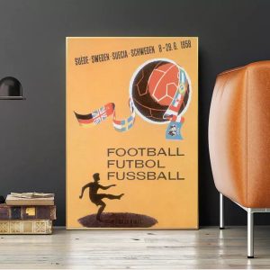 affiche football vintage