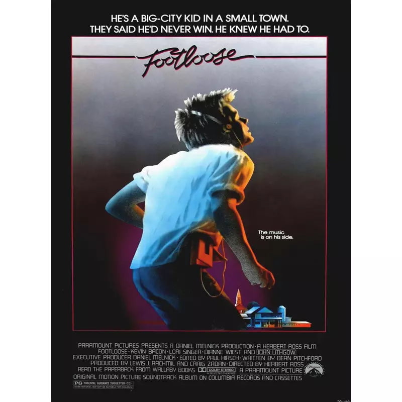 affiche-footloose_12 Affiche Vintage <br> Footloose – Image 1