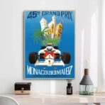 affiche formule 1 vintage