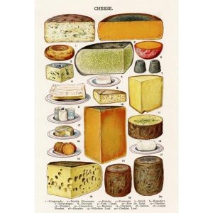 affiche fromage vintage
