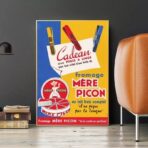 affiche fromage vintage
