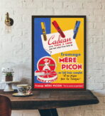 affiche fromage vintage