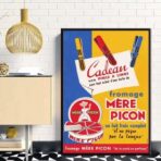 affiche fromage vintage
