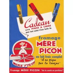 affiche fromage vintage
