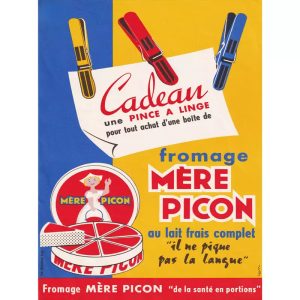 affiche fromage vintage