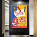 affiche fromage vintage