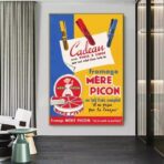 affiche fromage vintage