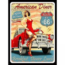 affiche garage vintage