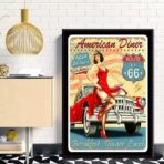 affiche garage vintage