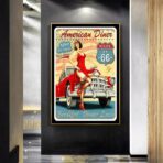 affiche garage vintage