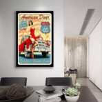 affiche garage vintage