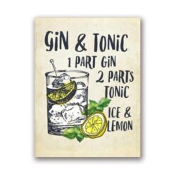 affiche gin tonic
