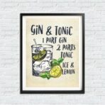 affiche gin tonic