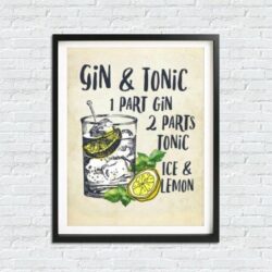 affiche gin tonic