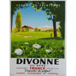 affiche golf vintage