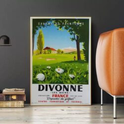affiche golf vintage