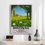 affiche golf vintage