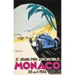 affiche grand prix monaco 1933
