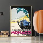 affiche grand prix monaco 1933