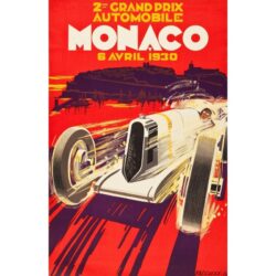 affiche grand prix monaco