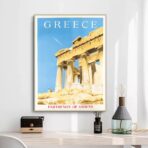 affiche grèce vintage