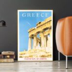 affiche grèce vintage