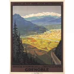 affiche grenoble vintage