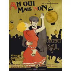 affiche guinguette vintage