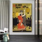 affiche guinguette vintage
