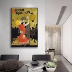 affiche guinguette vintage
