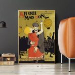 affiche guinguette vintage