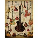 affiche guitare vintage