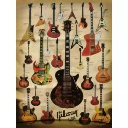 affiche guitare vintage