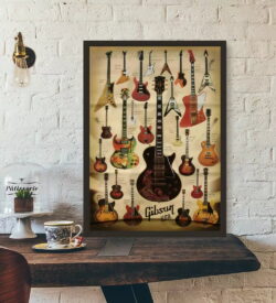 affiche guitare vintage