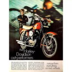 affiche harley davidson vintage